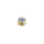 Jewelled Dimple Disc Gold 3 mm