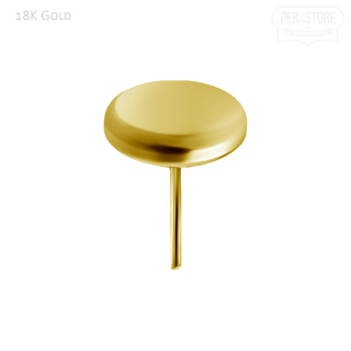 18K Gold Push In Plain Pin 3 mm