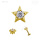18K Gold Int. Star w premium Zirconia