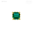 18K GOLD Aufsatz w. Brazilian Emerald and Diamonds
