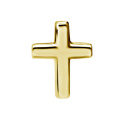 Gold PVD Steel Aufsatz Kreuz