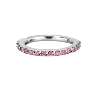 Jewelled Hinged Ring 1.2 x 8 mm
