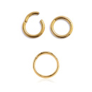 Gold PVD Titan Hinged Segment Ring 1,2x10