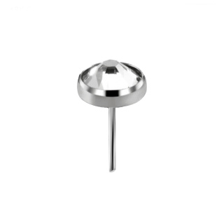 Titan Push In Disc with Stone 4 mm