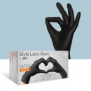 Latex Handschuh Style Black100pcs S