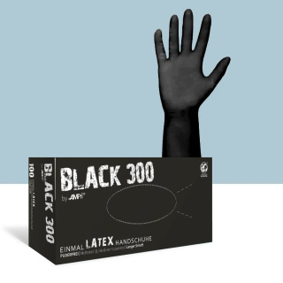 Latex Black 300 extralang 100pcs