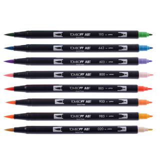 Tombow ABT dual Brush and Pen LIGHT ORANGE