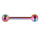 Barbell Color Titan with 2 Balls. 1.6x18x5/5-RW