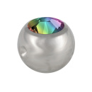 316l Surgical Steel jewelled Dimple Ball 3