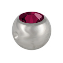316l Surgical Steel jewelled Dimple Ball 3