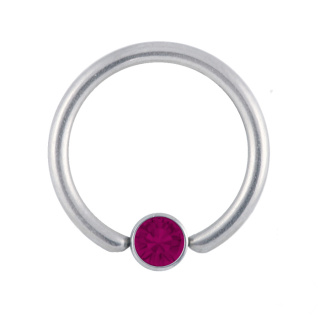 Jewelled Disc Closed Ring 1.2x10x4