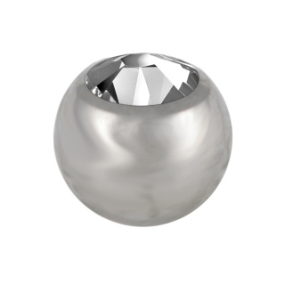 316l Surgical Steel Jewelled Ball 1.6x5