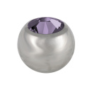 316l Surgical Steel Jewelled Ball 1.6x5