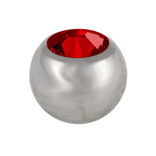 316l Surgical Steel Jewelled Ball 1.2x3