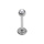 Labret w jewelled ball 1.2x12 x 3  mm