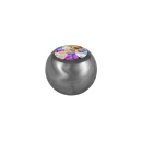 Titanium Jewelled Ball 1.6x5  mm