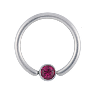 Jewelled Disc Closed Ring