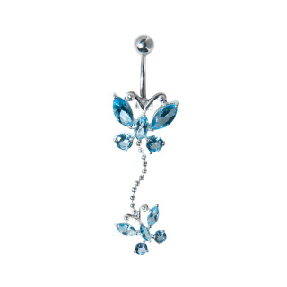 Jewelled Double Butterfly Navel Banana 1.6x10