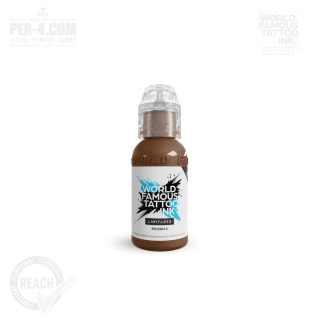 World Famous Limitless Tattoo Ink - Brown 2 30ml