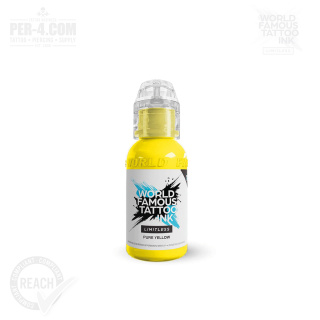 World Famous Limitless Tattoo Ink - Pure Yellow 30ml