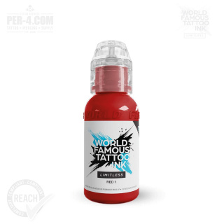 World Famous Limitless Tattoo Ink - Red 2 30ml